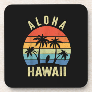 Porta-copo Aloha Hawaii Ilha Havaiana Shirt Palm Beach Surf
