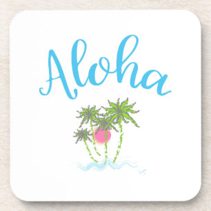 Porta-copo Aloha praia estilo havaiano verão
