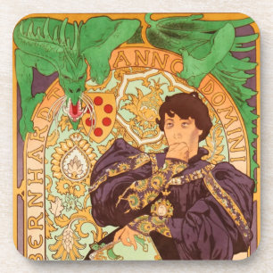 Porta-copo Alphonse Mucha Prince e Dragon