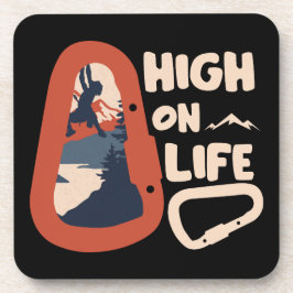 Porta-copo Alpinismo Montando Alto Sobre A Vida