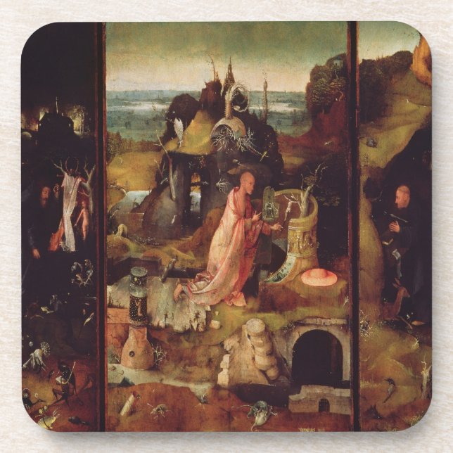 Porta-copo Altarpiece dos eremitas (óleo no painel) (Frente)