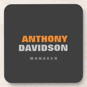 Porta-copo Alternativo Tamanho Perfeito Cinza Texto Negrito L