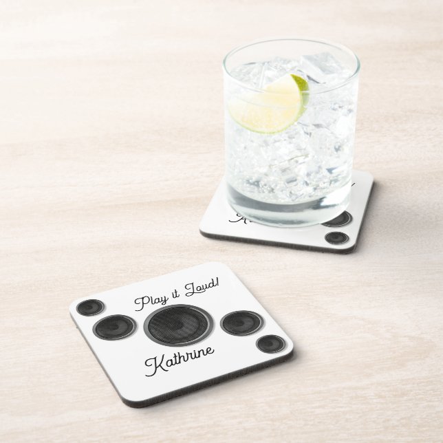 Porta-copo Alto-falantes Play it Loud Branco (Lado Direito)