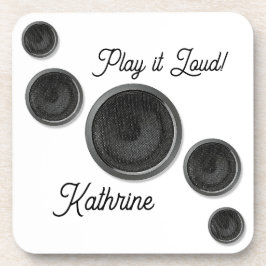 Porta-copo Alto-falantes Play it Loud Branco