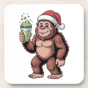 Porta-copo Amante do Matcha do Natal do Pé-Grande Sasquatch