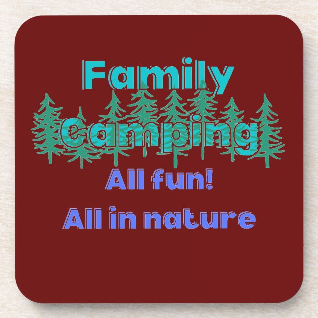 Porta-copo amantes de acampamento (Frente)