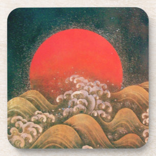 Porta-copo AMATERASU, SUN GODDESE vermelho preto