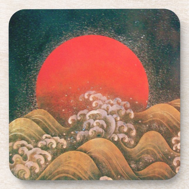 Porta-copo AMATERASU, SUN GODDESE vermelho preto (Frente)