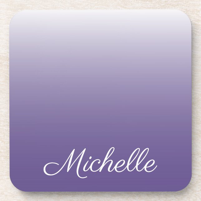 Porta-copo Ambre ultra violeta personalizada de gradiente (Frente)