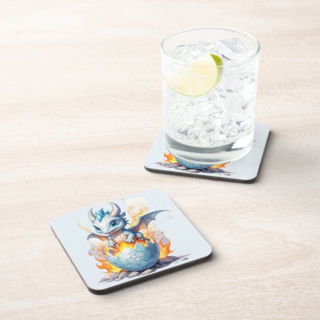 Porta-copo Ameaçador Dragão Azul Frostfire (Lado Direito)