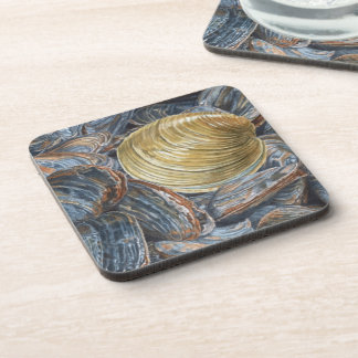 Porta-copo Amêijoas e Concha de Quahog