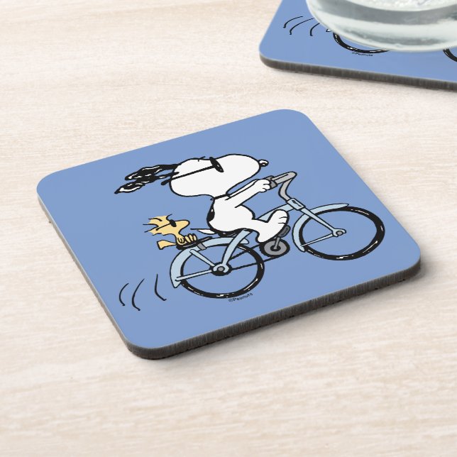 Porta-copo Amendoins | Bicicleta Snoopy & Woodstock (Left Side)