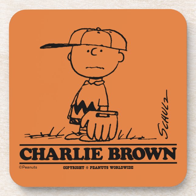 Porta-copo Amendoins | Charlie Brown Jogando Bola (Frente)