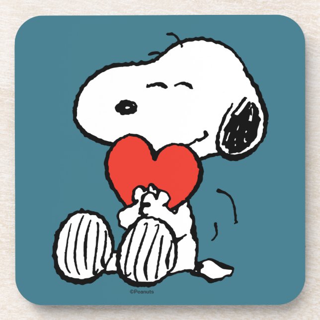 Porta-copo Amendoins | DIA DE OS NAMORADOS | Snoopy Heart Hug (Frente)