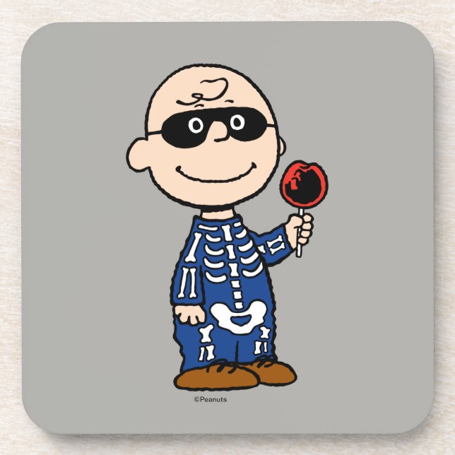 Porta-copo Amendoins | Skeleton Charlie Brown (Frente)