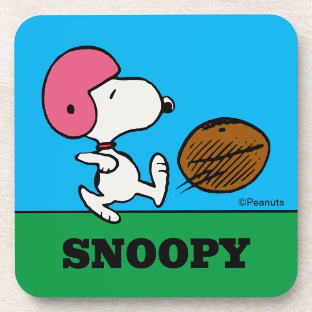 Porta-copo Amendoins | Snoopy Football Kicker (Frente)