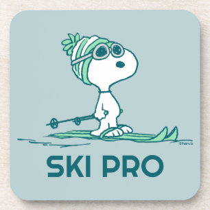 Porta-copo Amendoins   Snoopy on Skis
