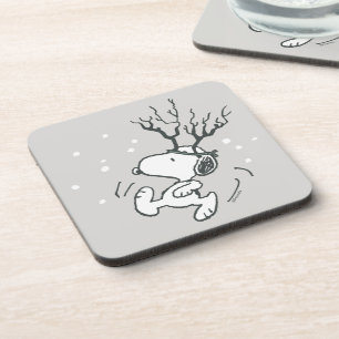 Porta-copo Amendoins   Snoopy Reindeer