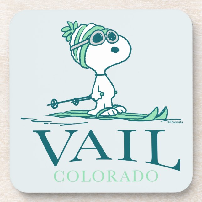 Porta-copo Amendoins | Snoopy Vail Colorado (Frente)