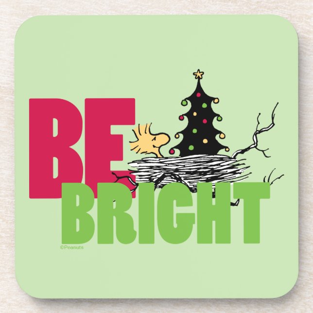 Porta-copo Amendoins | Woodstock Christmas Be Bright (Frente)
