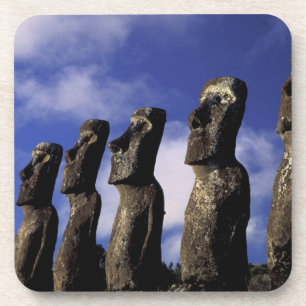 Porta-copo América do Sul, Chile, Ilha de Páscoa, Ahu Akiri.