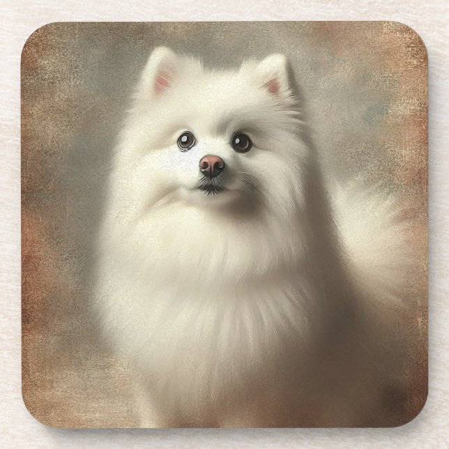 Porta-copo American Eskimo Dog (Frente)