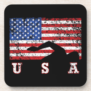 Porta-copo American Flag USA Gift Natação Team Premium