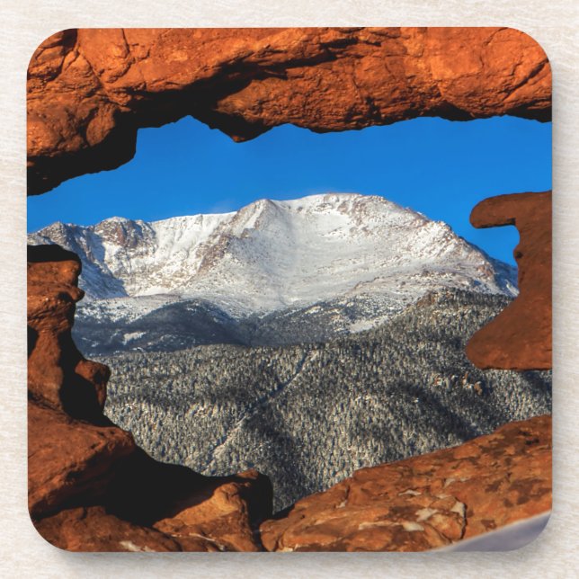 Porta-copo America's Mountain Framed by Sandstone (Frente)