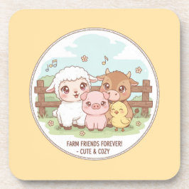 Porta-copo Amigos da fazenda para sempre - fofos & aconchegan
