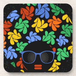 Porta-copo Amor Afro Colorido