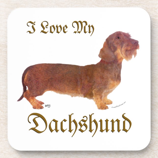 Porta-copo Amor de Dachshund (Frente)