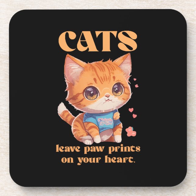Porta-copo amor de gatinho fofo (Frente)
