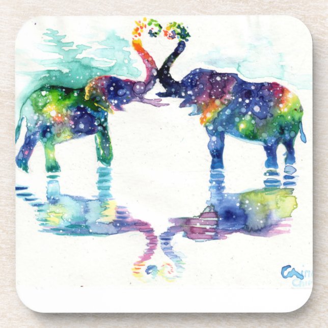 Porta-copo Amor elefante (Frente)