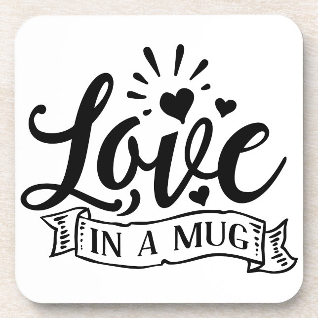 Porta-copo Amor Em Uma Caneca (Frente)