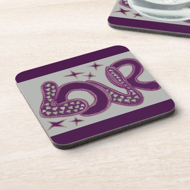 Porta-copo Amor no estilo dos anos 60 (Left Side)