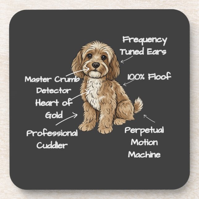 Porta-copo Anatomia Fofa de um Presente para Amante de Cães C (Frente)
