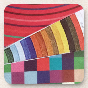 Porta-copo anéis, círculos e mini colagem