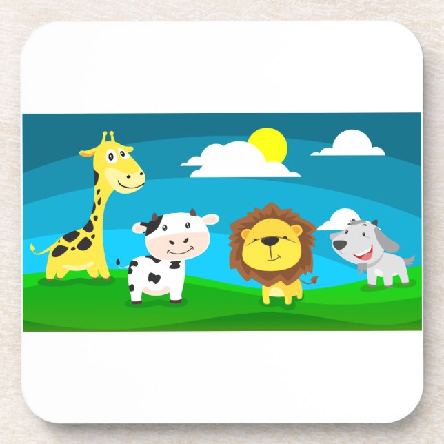 Porta-copo Animais de desenho animado (Frente)