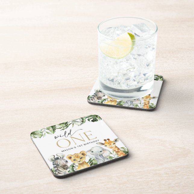 Porta-copo Animais Selvagens, Safari, Selvagem Um, Primeiro A (Lado Direito)