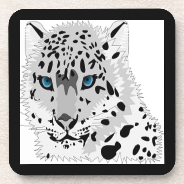 PORTA-COPO ANIMAL DE LEOPARD DE NEVE (Frente)