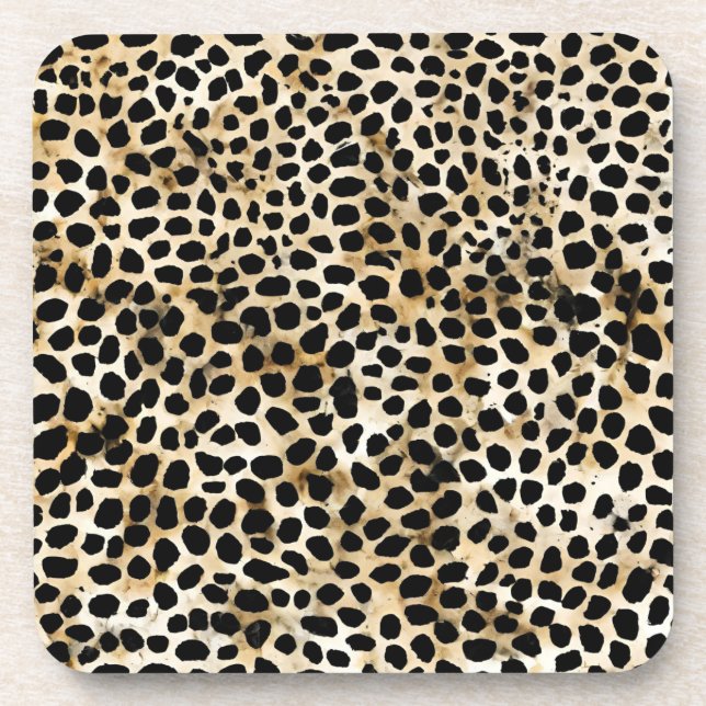 Porta-copo Animal Print - Hard Plastic Coaster (Frente)