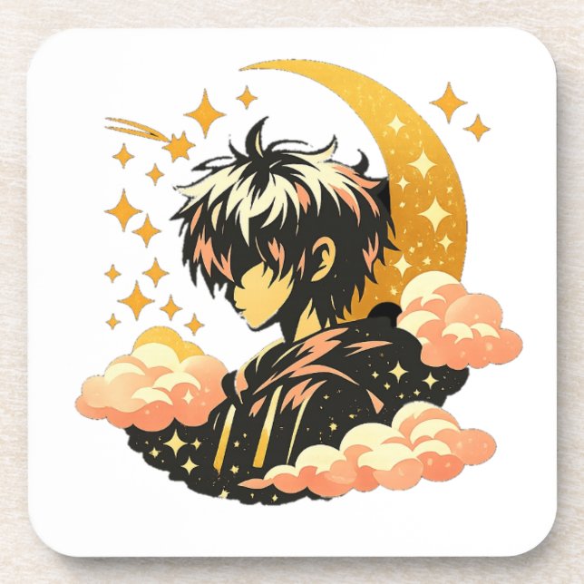 Porta-copo Anime Moonlight – Hard Plastic Coaster (Frente)