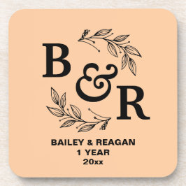 Porta-copo Aniversário de Casamento de ruas Deixa Motif Monog