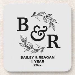 Porta-copo Aniversário de Casamento de ruas Deixa Motif Monog