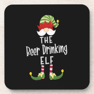 Porta-copo Aniversário de Natal do Grupo Elf Beer Bebendo
