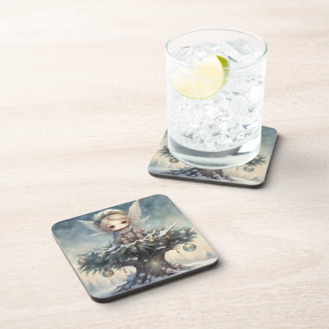 Porta-copo Anjo de Natal (Lado Direito)