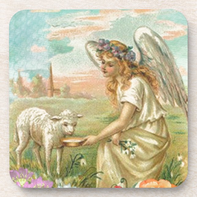Porta-copo Anjo do felz pascoa (Frente)