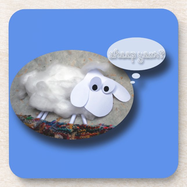 Porta-copo Ano Ovino? Ano Novo Chinês 2015 (Frente)