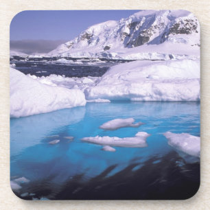 Porta-copo Antártica. Expedição através de fugas de gelo 