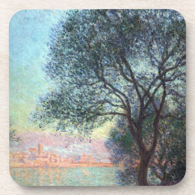 Porta-copo Antibos pela manhã por Claude Monet (Frente)